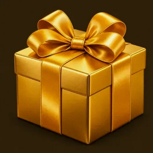 Ribboned gift box — Golden Crown