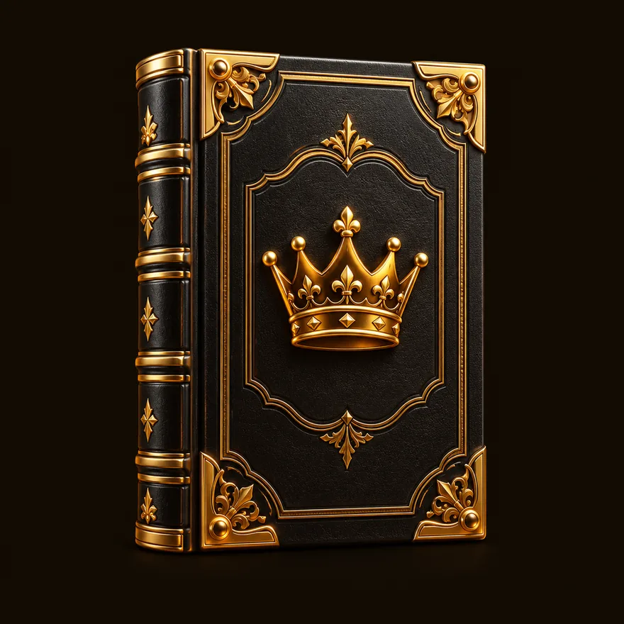 Ornate royal book — Golden Crown
