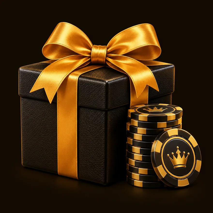 Gift box and chips — Golden Crown