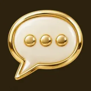 Chat bubble icon — Golden Crown