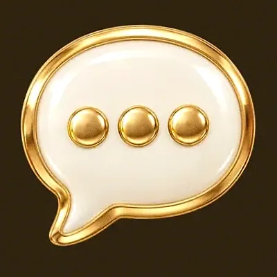 Chat bubble icon — Golden Crown
