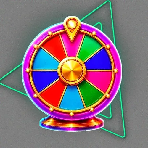 Colourful prize wheel