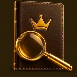 Passport magnifying glass — Golden Crown