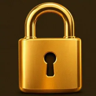 Metal padlock — Golden Crown