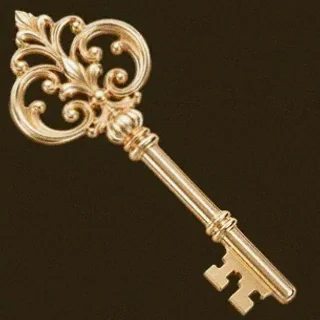 Ornate antique key — Golden Crown