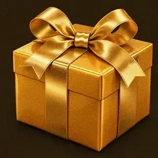 Wrapped gift box — Golden Crown