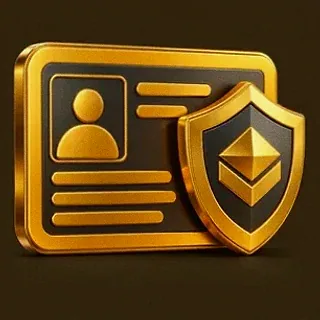 Secure identity card — Golden Crown