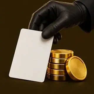 Hand dealing card — Golden Crown