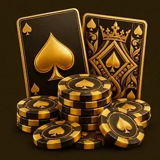Poker playing cards — Golden Crown